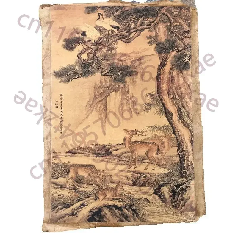 Chinese Old Scroll Painter Shen Quan's Nine Diagrams Rice Paper Wall Art Slice Traditional Oriental Decorative Painting