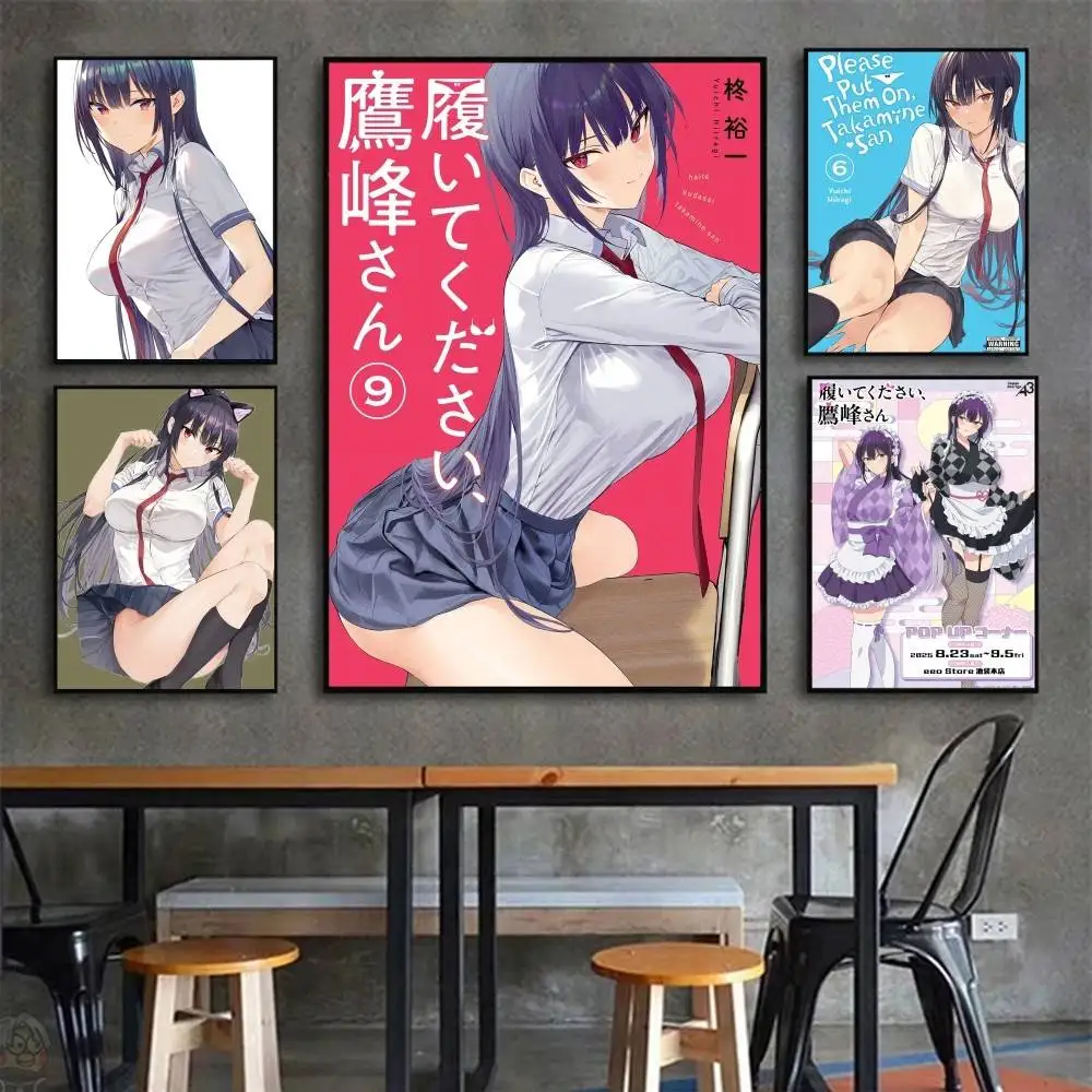 Anime Haite Kudasai Takamine-san Posters Living Room Bar Cafe Quality Canvas Vintage Style Comics Painting Art Home Wall Decor