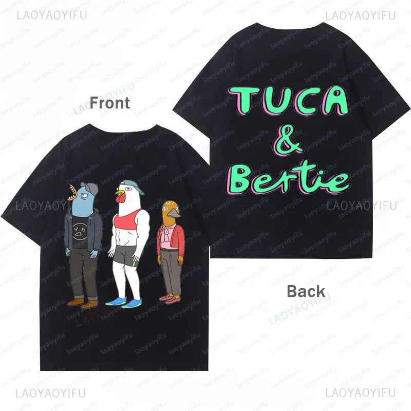 Camiseta de dibujos animados de la película Tuca y Bertie, camiseta divertida de dibujos animados para niños y niñas, camisetas gráficas de manga corta para festival, ropa estilo Shoujo para niñas