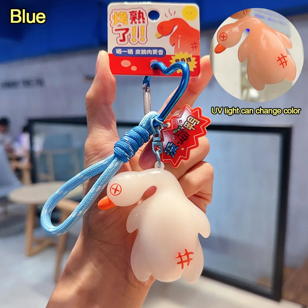

Color-changing Roast Duck Duck Car Pendant Discoloration Exquisite Roast Duck Keychain Decoration Cartoon