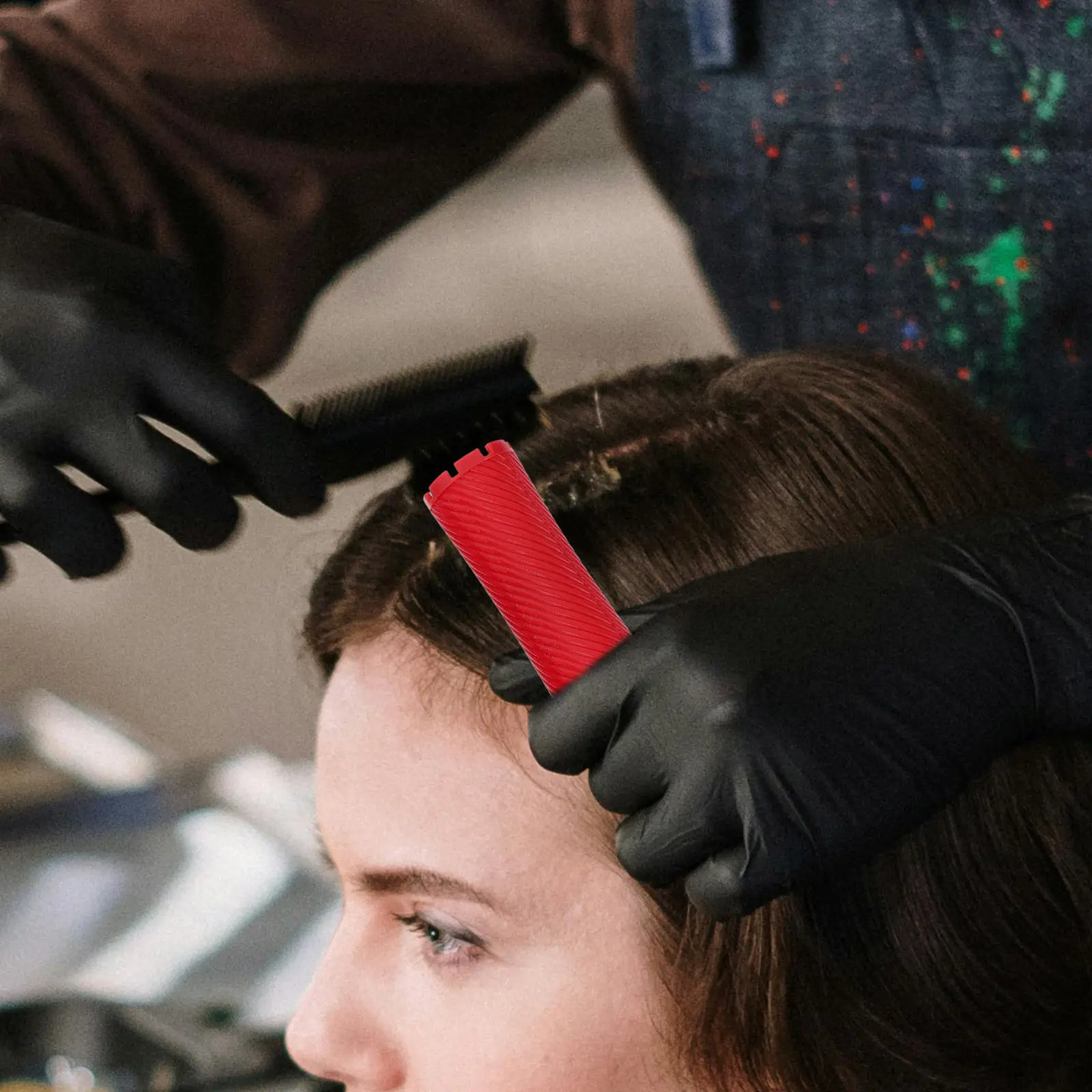 

100 шт. многоразовых бигуди для завивки волос, инструменты для салонов красоты, для создания локонов и волнистых причесок, набор для самостоятельной завивки, с нескользящим захватом, из высококачественного АБС-пластика и резины