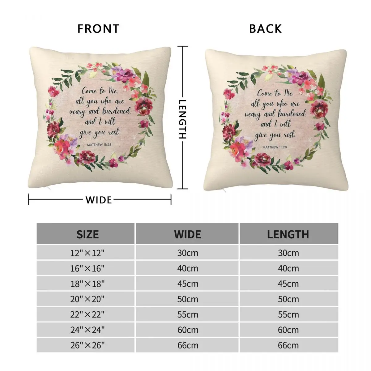 Will Give You Rest Matthew Pillowcase Polyester Linen Velvet Creative Zip Decor Home Cushion Cover Wholesale