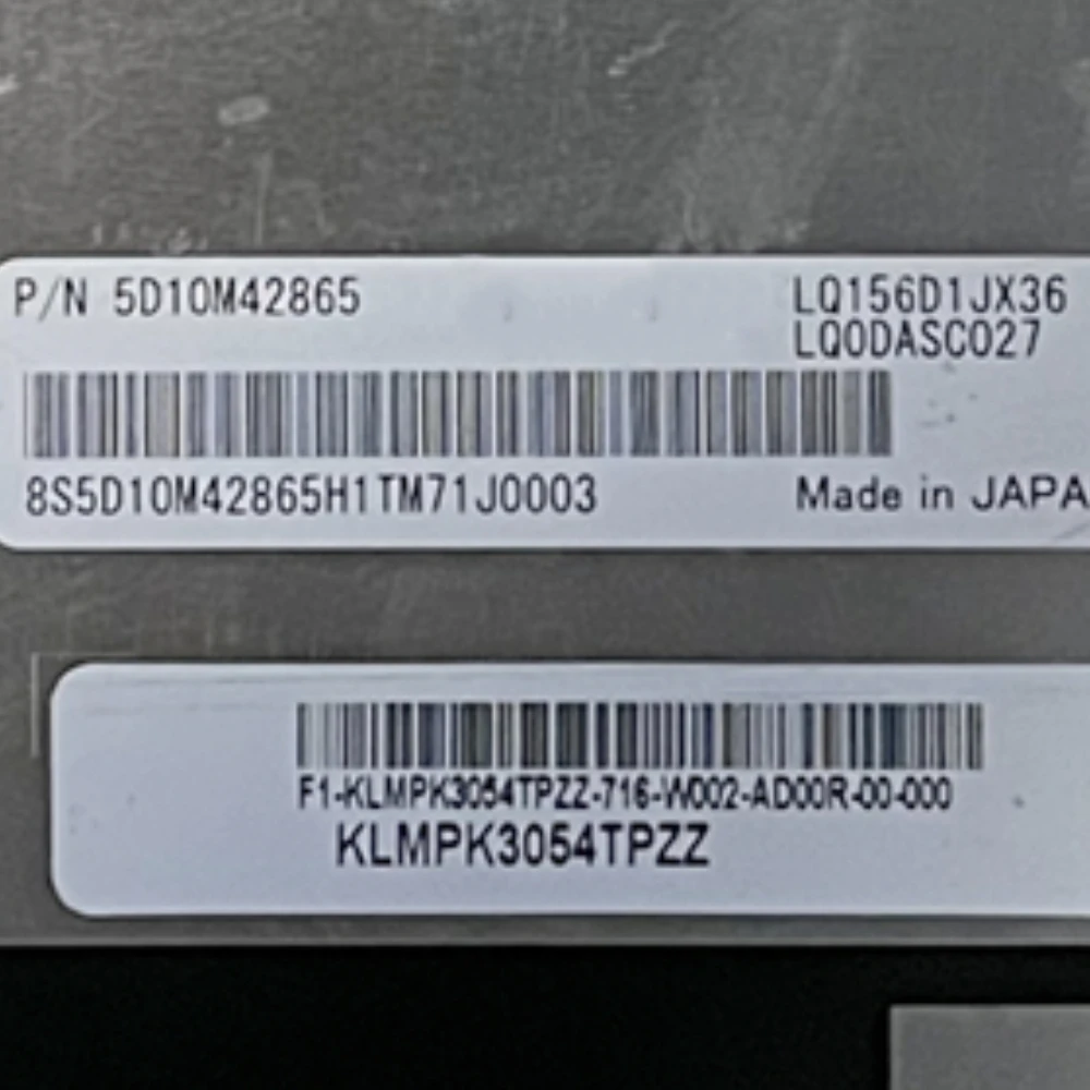 

LQ156D1JX36 LQ0DASC027 For Sharp 3840×2160 300nits WLED eDP 40pins 15.6" IPS LCM