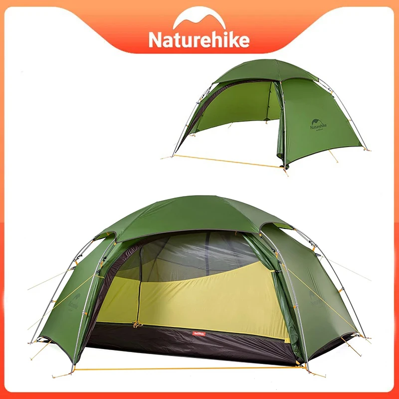 Naturehike Cloud Peak 2 Палатка Сверхлегкая водонепроницаемая палатка для кемпинга 4-сезонная туристическая палатка для 2-3 человек с Т-образной молнией