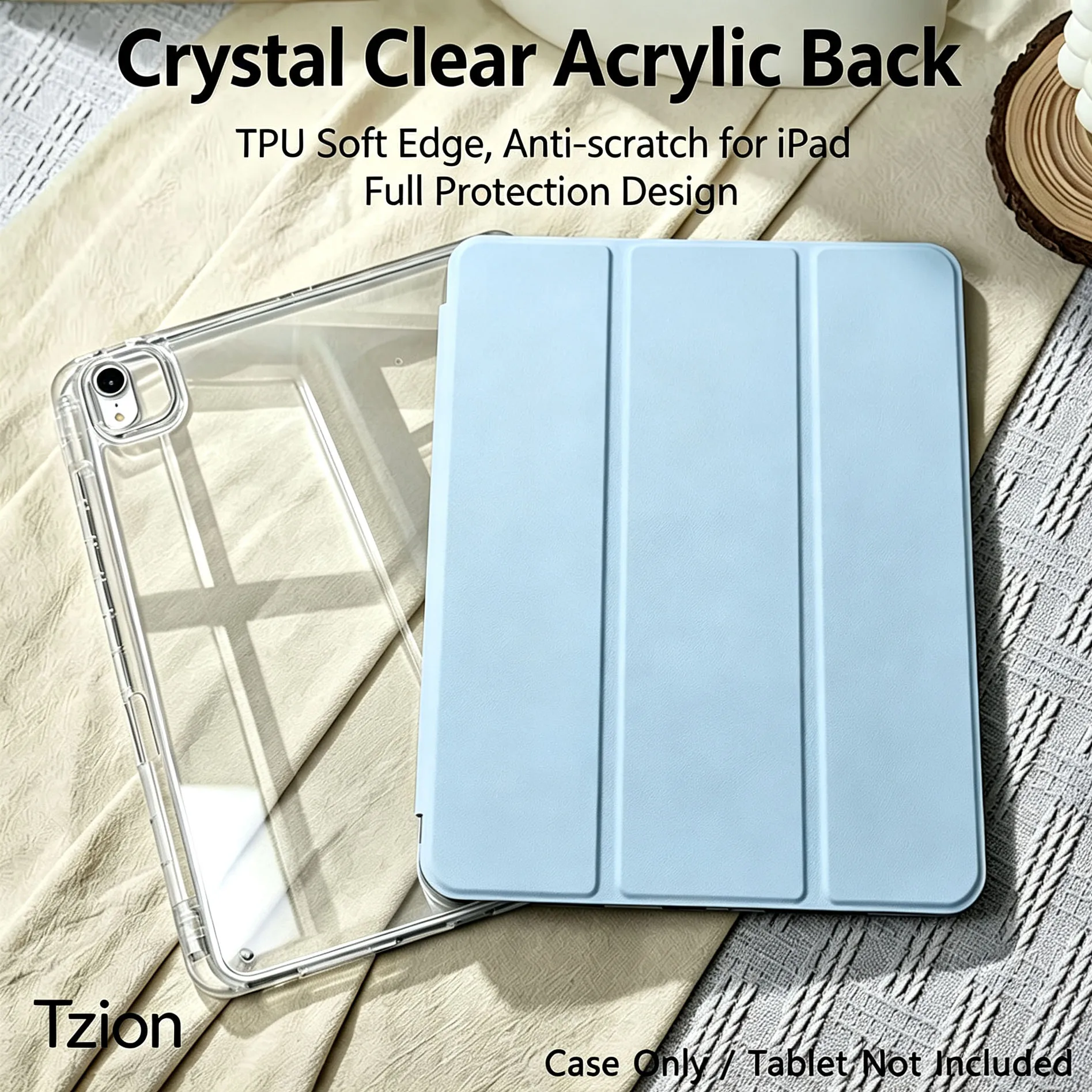 Case for iPad mini Air Pro 8.3 9.7 10.2 10.5 10.9 11 12.9 13 11th 10th 9th 8th 7th 6th 5th Slim Shockproof Full-Cover Soft Case