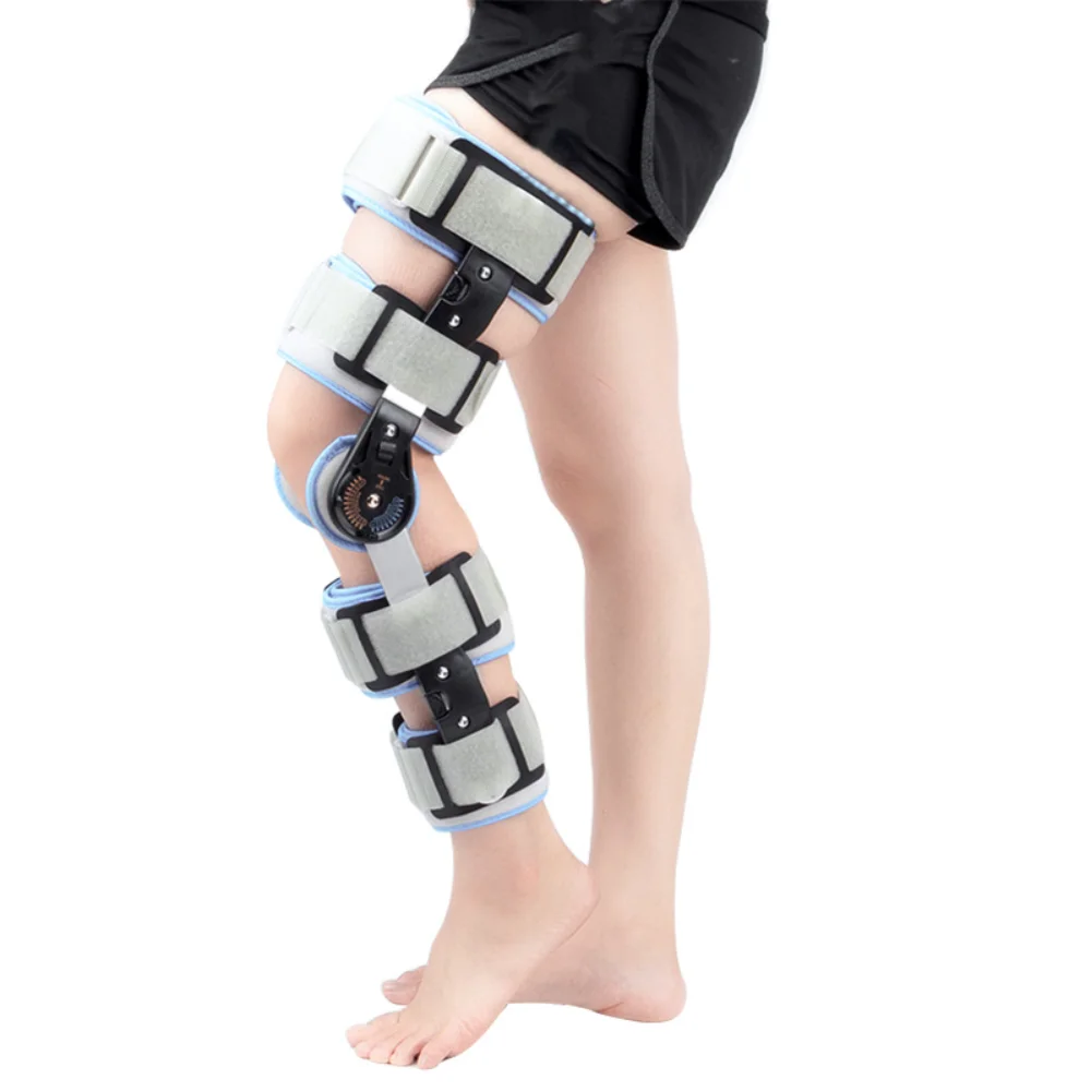 Hinged Knee Joint Fixation Brace Knee Immobilizer Support Lower Limb Bracket Fracture Meniscus Tear Ligament Strain Orthosis New