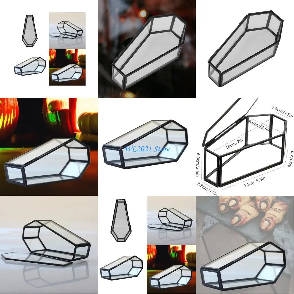 

G5GC Многофункциональный стеклянный держатель витрины гроба для ювелирных изделий и демонстрации небольших предметов