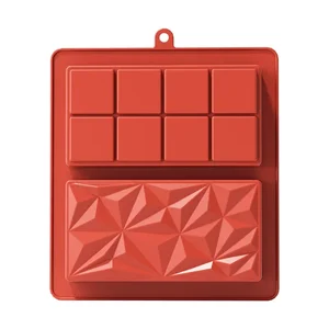 초콜릿 바 곰팡이 딥 두바이 1 인치 피스타치오 초콜릿 바 실리콘 두꺼운 금형 박제 바, 큰 사탕 바 금형 필리 6 최고의 판매 치킨 너겟 곰팡이 -11