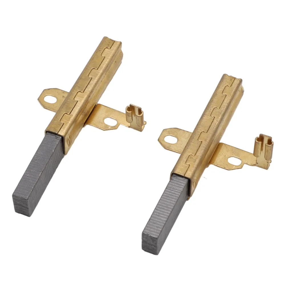 2pcs Carbon Vacuum Carbon Brushes Copper 6.1x11x32mm Motor Carbon Brushes Brass Material Vacuum Motor Brushes