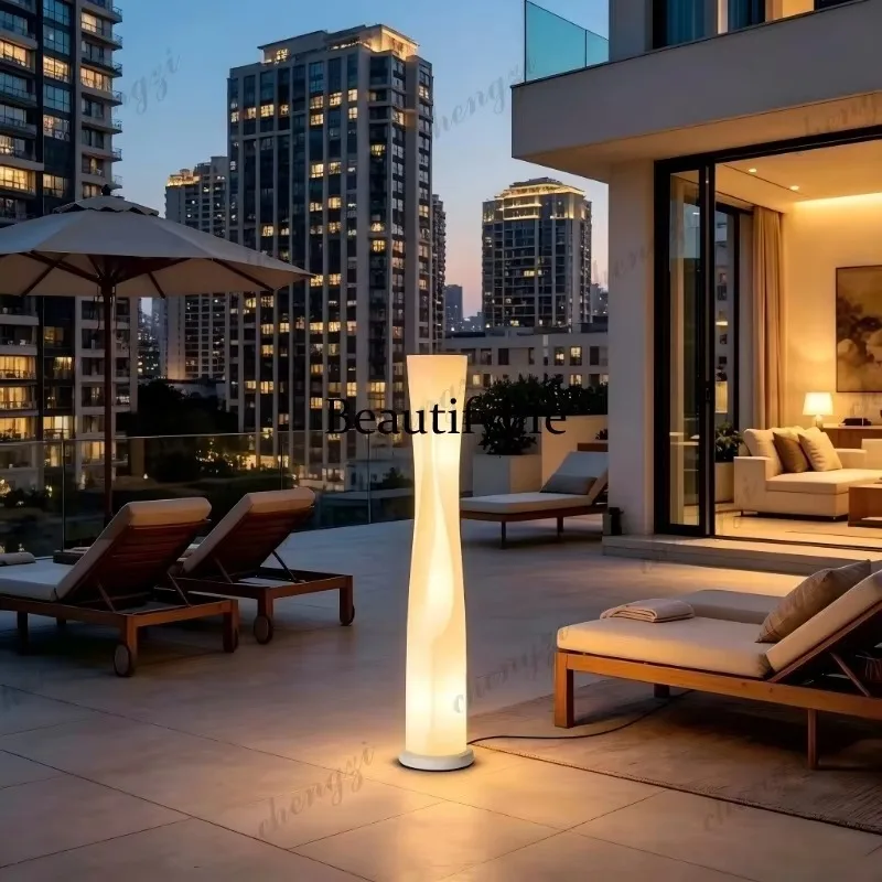 Q181 Floor lamp Garden lamp Outdoor anti-terrace water lawn lamp Nordic wind, living room landscape