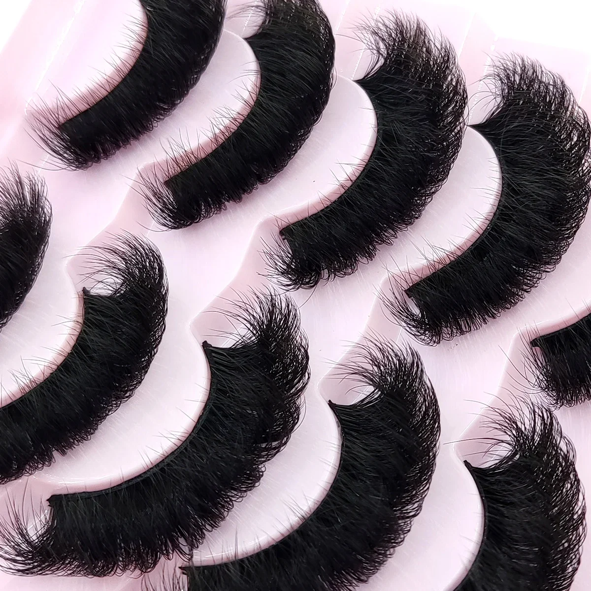 

AMSDCN 5/7Pairs 8D Mink Lashes Natural Mink False Eyelashes Dramatic Volume Fake Eyelash Extension Faux Cils Wholesale Makeup