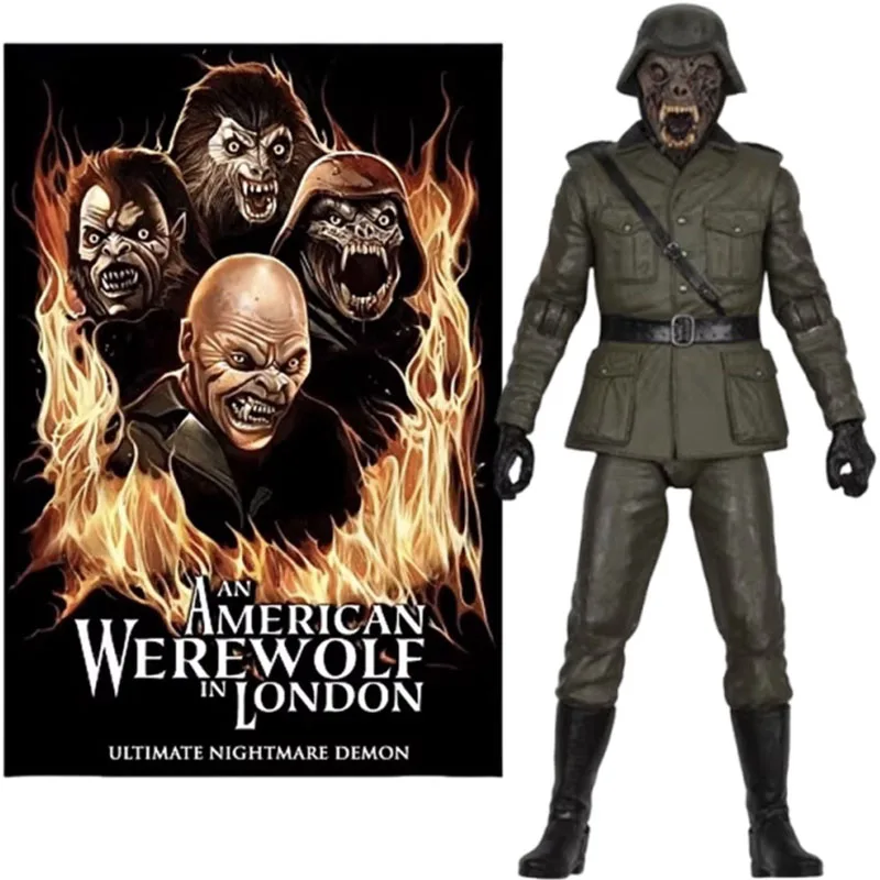 Un loup-garou américain à Londres modèle NECA 04950 cauchemar démons loup-garou soldat figurine d'action 7 pouces Figuras ornement Original