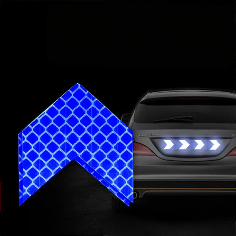 Reflective Stickers Waterproof Adhesive High Visibility Night Caution Warning Arrow Safety Tape Reflector for Truck Trailers Car