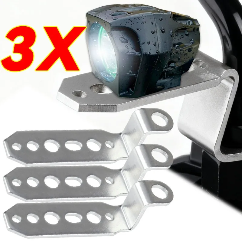 Multi-Function Rearview Mirror Mount Secures LED Spotlights Durable and Sturdy Easy Installation for Motorcycles and E-Bikes