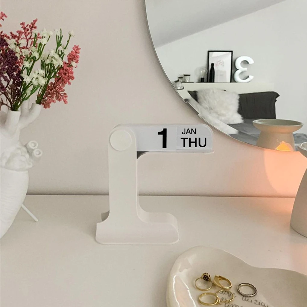 التقويم الإبداعي القابل للطي للتدوير أجندة مكتبية /رزنامة مكتبية الحرف الفنية الحلي إكسسوارات ديكور منزلي لمكتب غرفة المعيشة