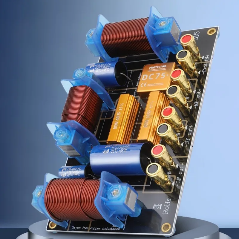 Triple Frequency Divider High Medium  Low Frequency High Power Inductive Capacitive Amplifier Speaker  Loudspeaker  Speaker
