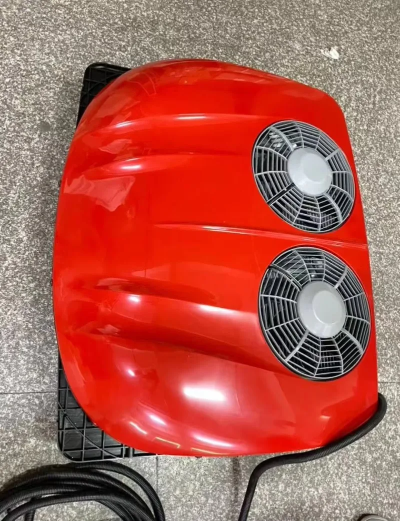 Semi Truck Ac Unit Rooftop Air Conditioner Battery 24v 12v Camper Roof Mounted Parking Air Conditioner For Van Tractor Rv Cars
