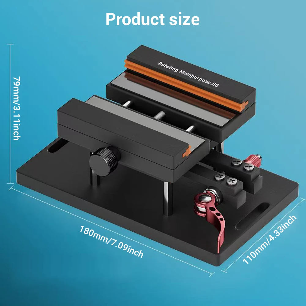 

Противоскользящий 360° ° Вращающийся держатель зажима Max 88.5 мм, ширина для iPhone, Samsung, Huawei, инструменты для ремонта стекла задней крышки