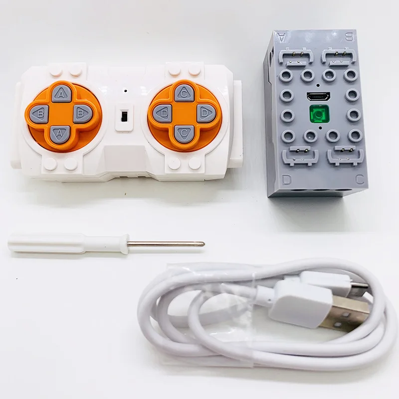 NEW Bluetooth Remote Control 4 channels Lithium Battery Box Building Blocks Compatible for Technical Sbrick Buwizz Parts