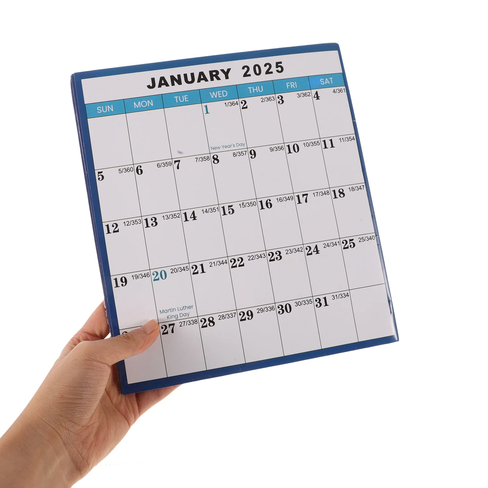 English Calendar 2025 Dry Erase Monthly Wall Calendar Large Size Hanging Planner for Office Home Use Clear Printed Schedule Note