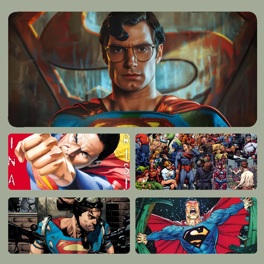 

M-Marvel S-Superman Mousepad Large Computer Gaming Accessories MousePads Desk Mats Anti-slip Laptop Soft Mouse Pad