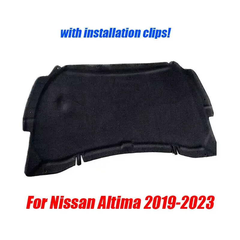 For Nissan Altima 2019-2023 Car Hood Engine Insulation Sound Cotton Heat Pad Mat