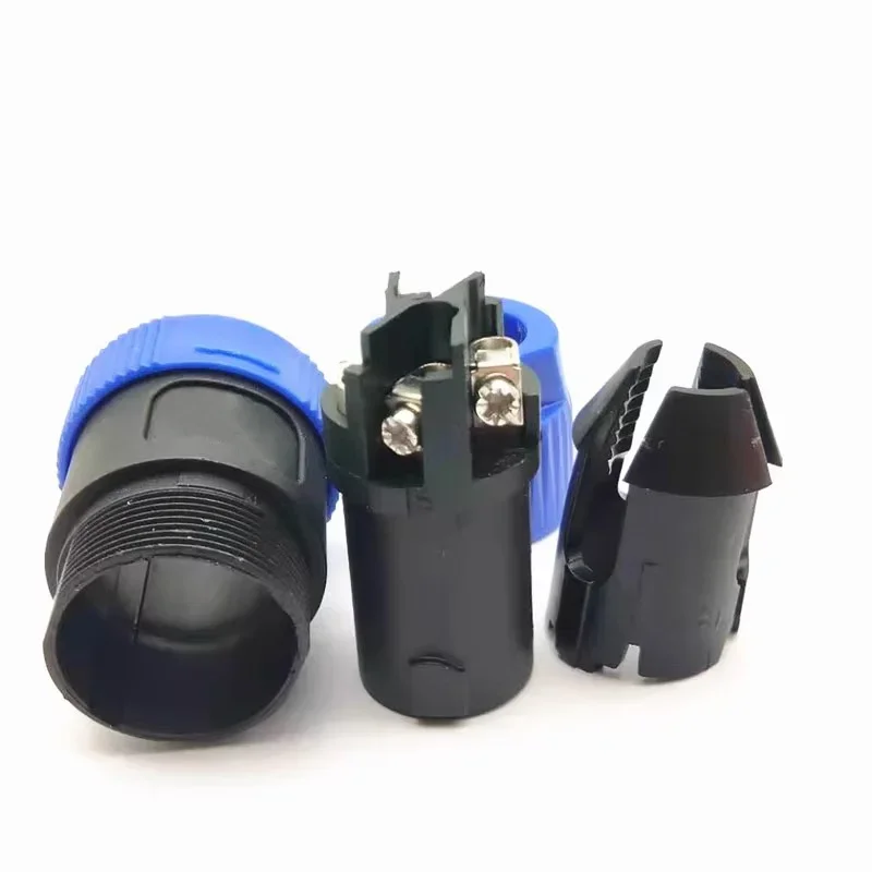 5/20/100PCS Speakon 4Pin Blue Plug Speaker Cable Connectors 4 Pole Powercon Plug Male Audio Connector