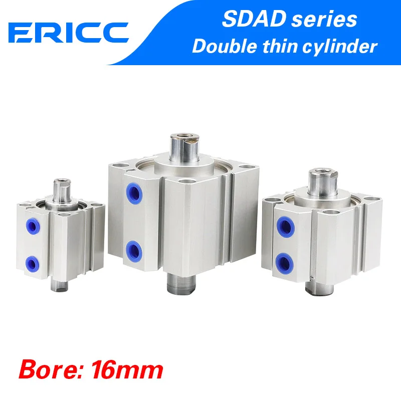 Double sides out SDAD cylinder bore 16 stroke 5 /  10 / 15 /  20 /  25 /  30mm