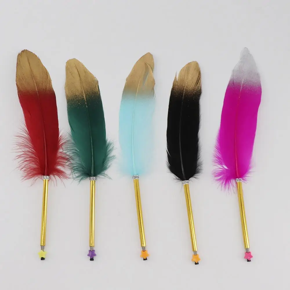 

Office Supplies School Teacher Gift Writing Stationery Siging Writing Pen Feather Ballpoint Pen Neutral Gel Pen Roller Ball Pen