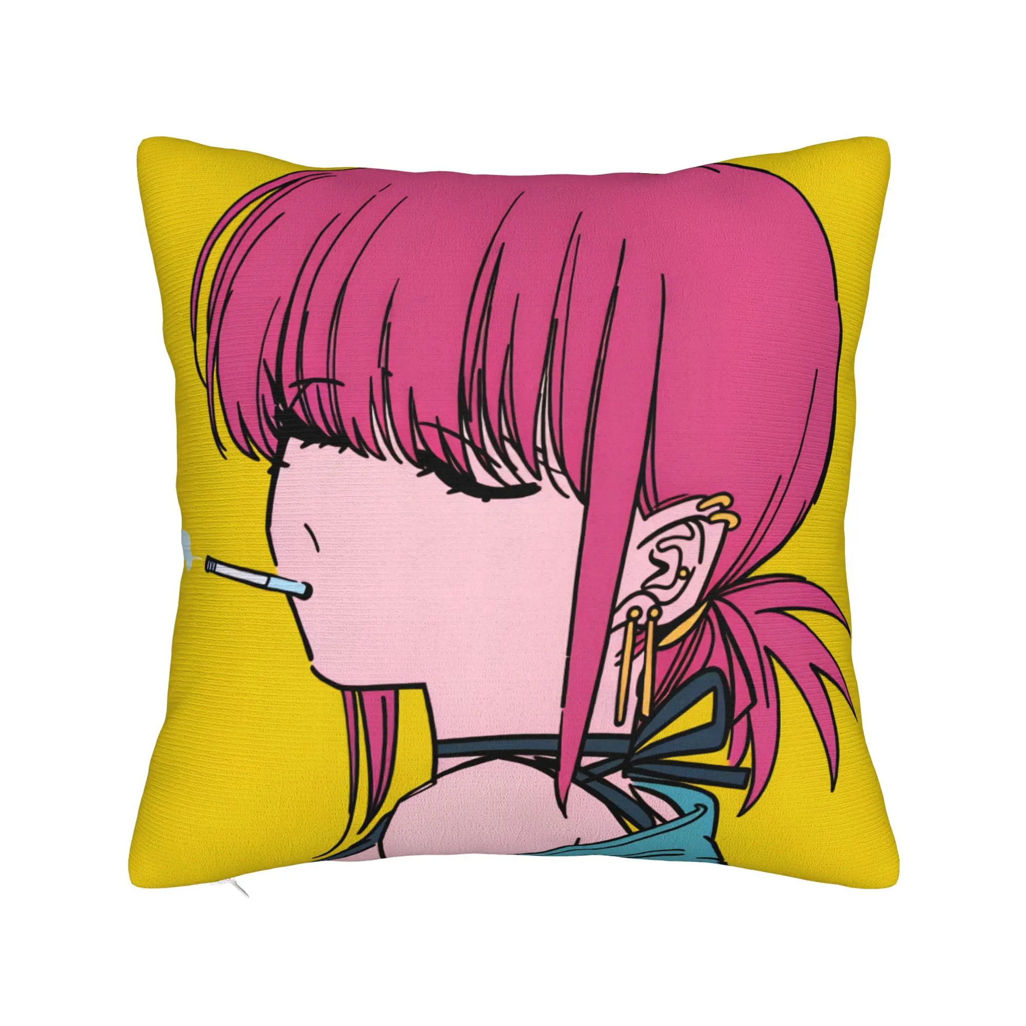 Smoking Behind Supermarket Yamada Pillow Case  Novelty Pillow Cover Comfy Pillowcases For Living Room Sofa