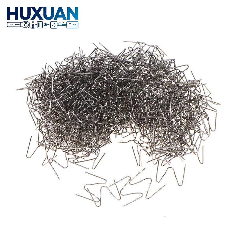 0.6/0.8mm Wave Plastic Welding Staples 500Pcs Pre Cut for Hot Stapler Car Bumper Crack Repair DIY Projects
