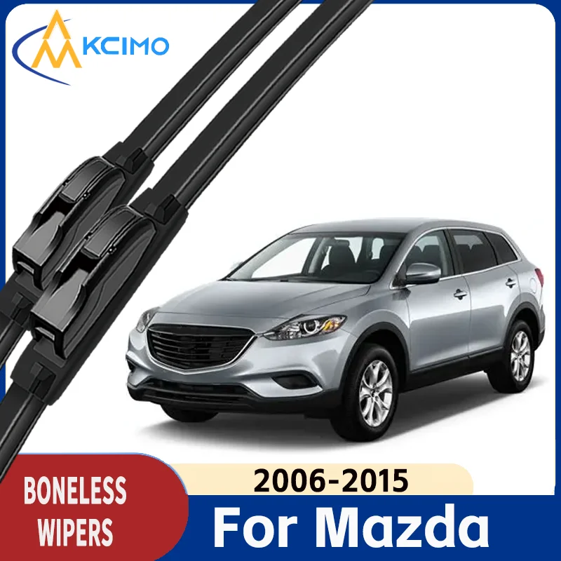 

All Season Windshield Wiper Blades for Mazda CX-9 TB 2006-2015 Windscreen Wiper Soft Rubber Quiet Wiper Blade Car Accessories