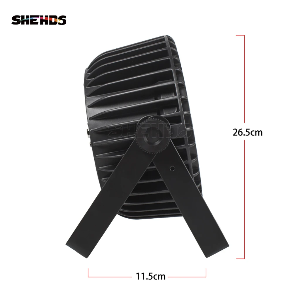 SHEHDS 8 قطعة LED شقة الاسمية 18x12 واط RGBW/18x18 واط RGBWA + UV 6in1 الإضاءة سبائك الألومنيوم DJ ديسكو المرحلة الكرة عيد الميلاد الديكور #4