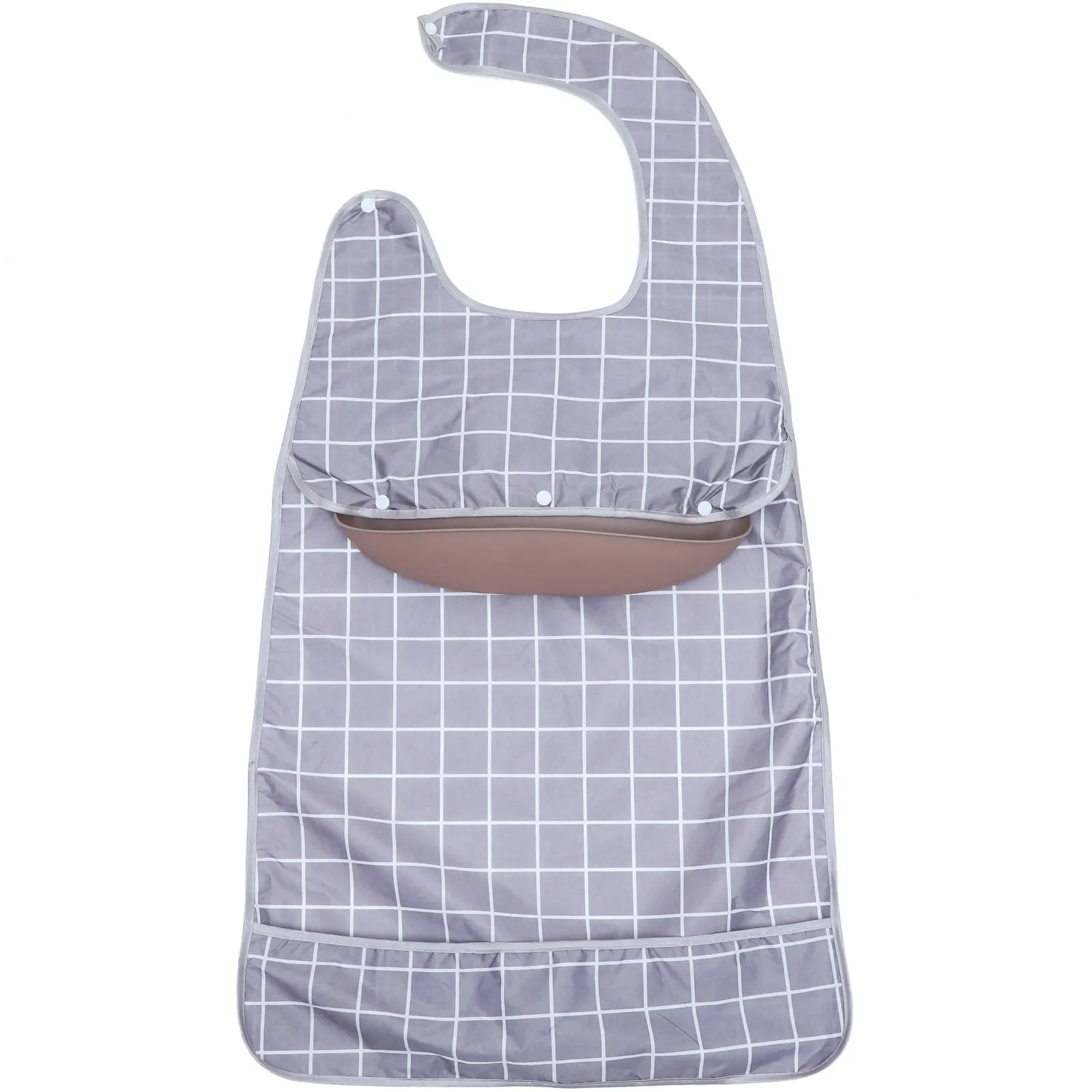 Large Waterproof Adult Bib Wear-Resistant Dinner Bib Reusable Elderly Clothing Protector for Eating Adult Bibs for Men