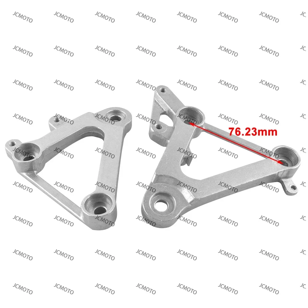 For Honda CBR400 1988 1989 NC23 Aluminum Alloy Motorcycle Front Rider Foot Pegs Footrest Brackets - Image 3