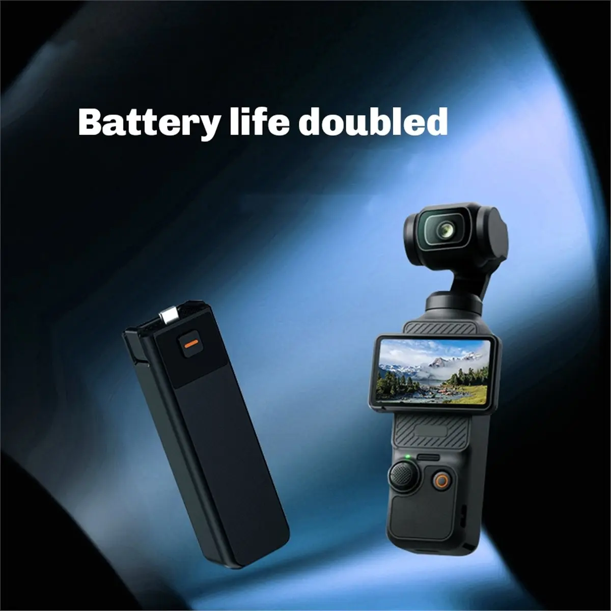 RECOMENDAR】For POCKET 3 Battery Life Handle Accessories Professional Portable Power Bank 5000mAh Mobile Power Supply
