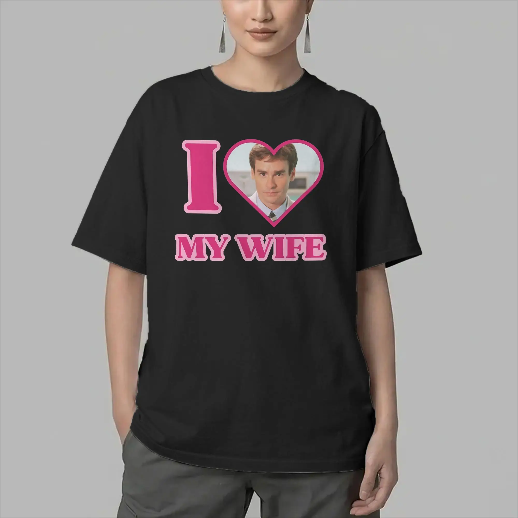 I Love James Wilson House MD Men's T Shirts  Fashion Tee Shirt Short Sleeve Round Neck T-Shirt Cotton Gift Idea Clothes