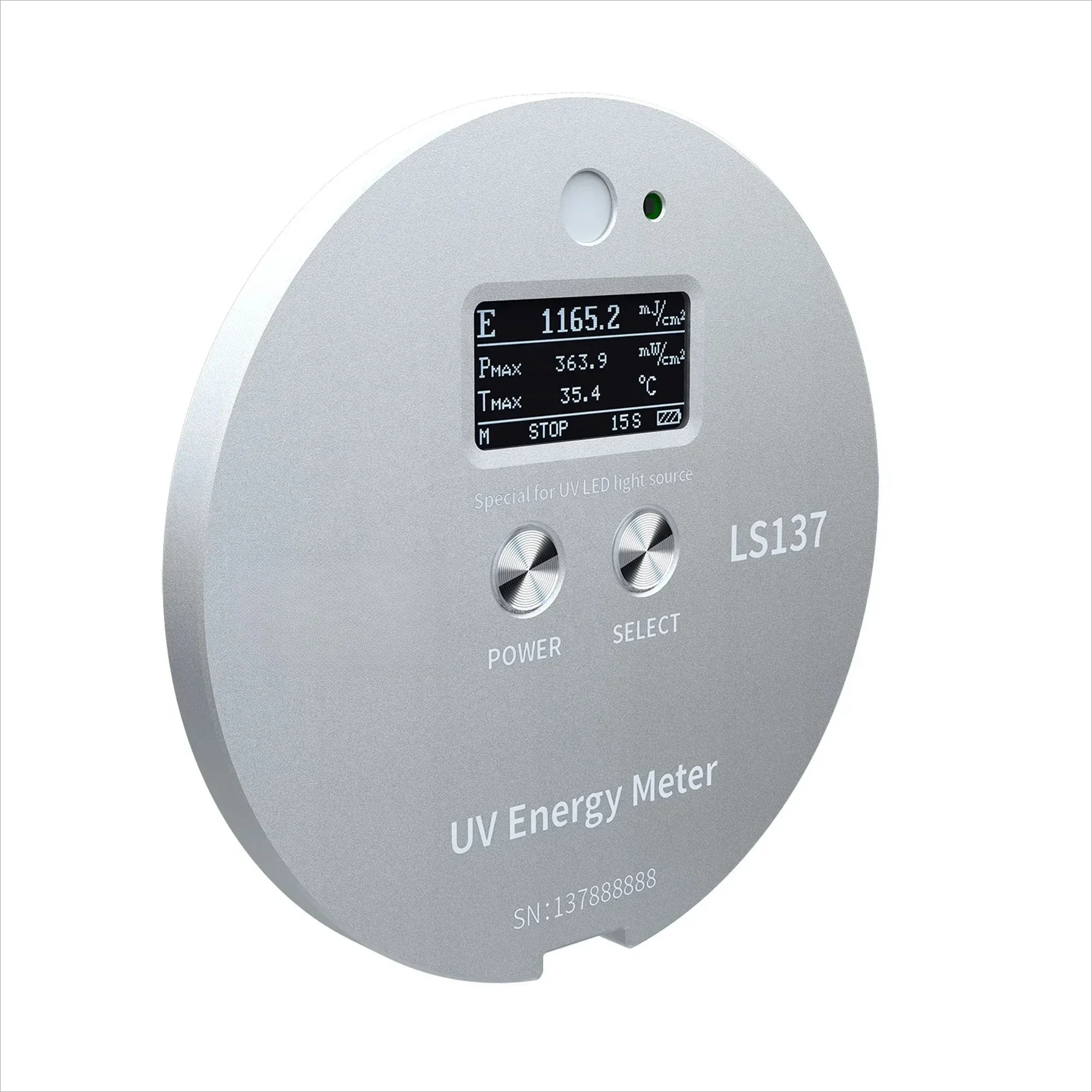 LS137 UVALED Light Source Energy Meter UV Radiation Meter 365nm 385nm 395nm 405nm Curing Exposure
