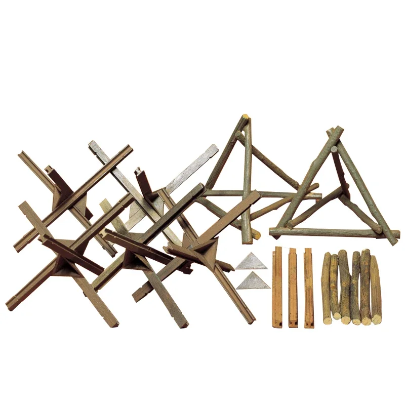 TAMIYA escena edificio modelo Suite 35027 1/35 obstáculo de infantería Barbwire |   Juego de barricadas de obstáculos antitanque