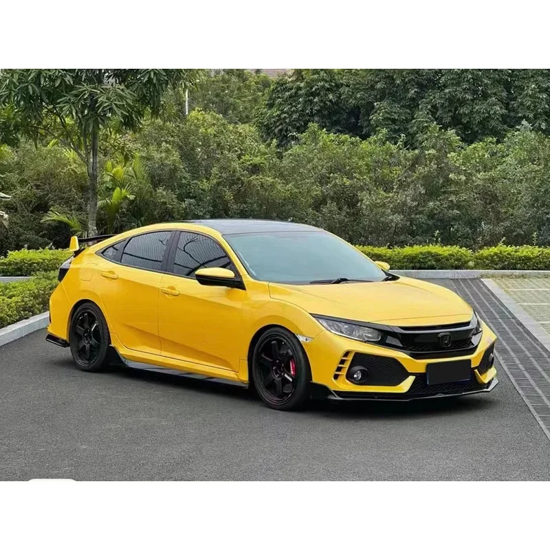 

Car Parts Modified New Type-r Body Kit Front Rear Bumper Grille Hood Side Skirt for 10th for Civic Seda