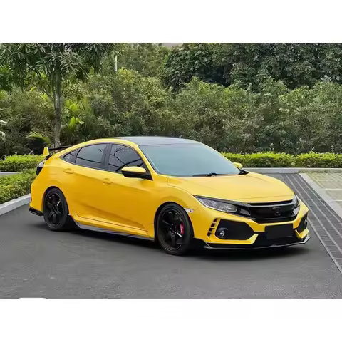 Car Parts Modified New Type-r Body Kit Front Rear Bumper Grille Hood Side Skirt for 10th for Civic Seda