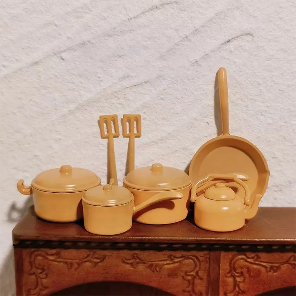 Koekenpan Poppenhuis Keukengerei Schop Ketel Keukengerei Koken Ware 1:12 Speelhuis Miniatuur Pot Micro Scène
