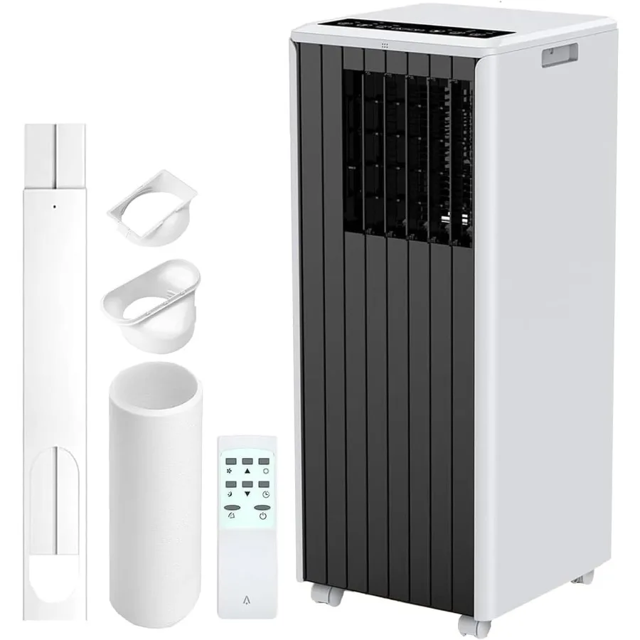 مكيف هواء محمول 8000 وحدة حرارية بريطانية للاستخدام المنزلي والمكتبي 3 في 1 وظيفة تبريد وإزالة الرطوبة والمروحة مثالية للغرف حتى t