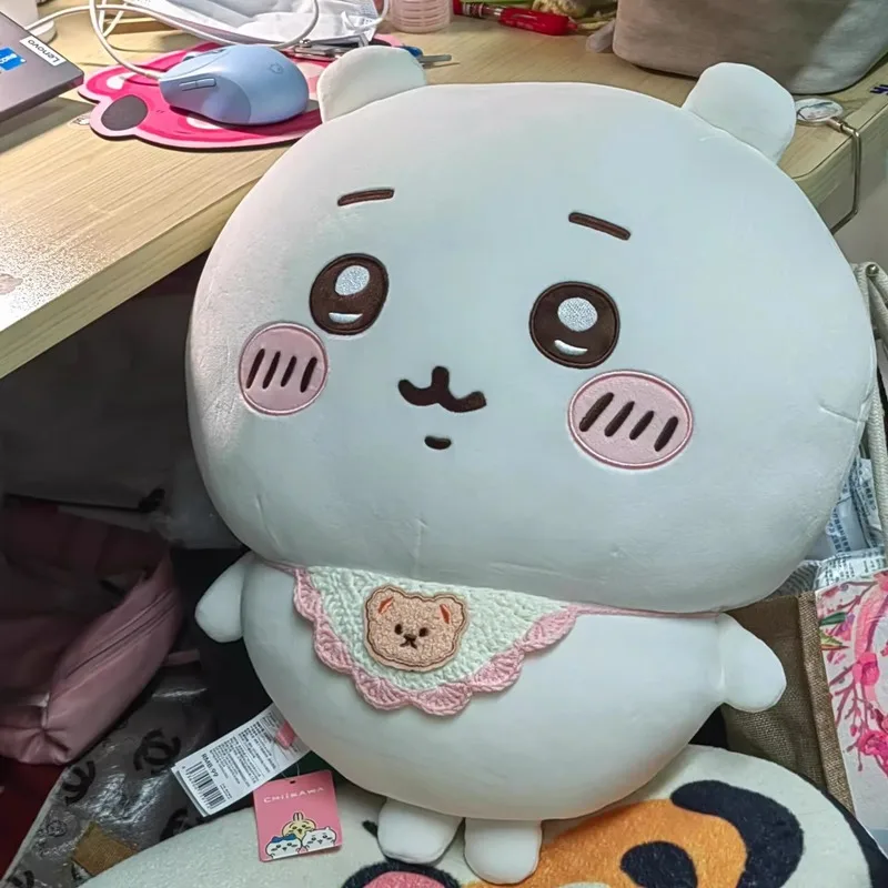 In Stock MINISO Chiikawa Hachi Kawaii Plush Pillow 30cm Stuffed Animal Anime Couch Sofa Decor Sleep Buddy Gift for Anime Fans