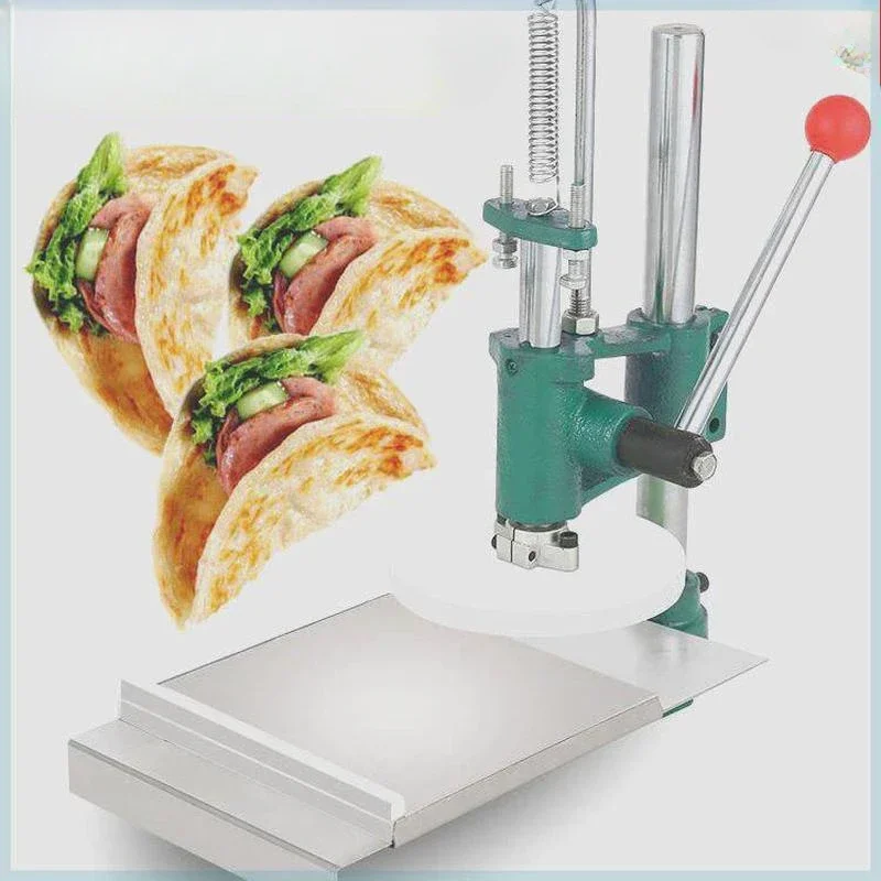 Pie press, pizza, pancakes, pancakes, biscuits, roujiamo round, manual hand-pressed pneumatic commercial RE