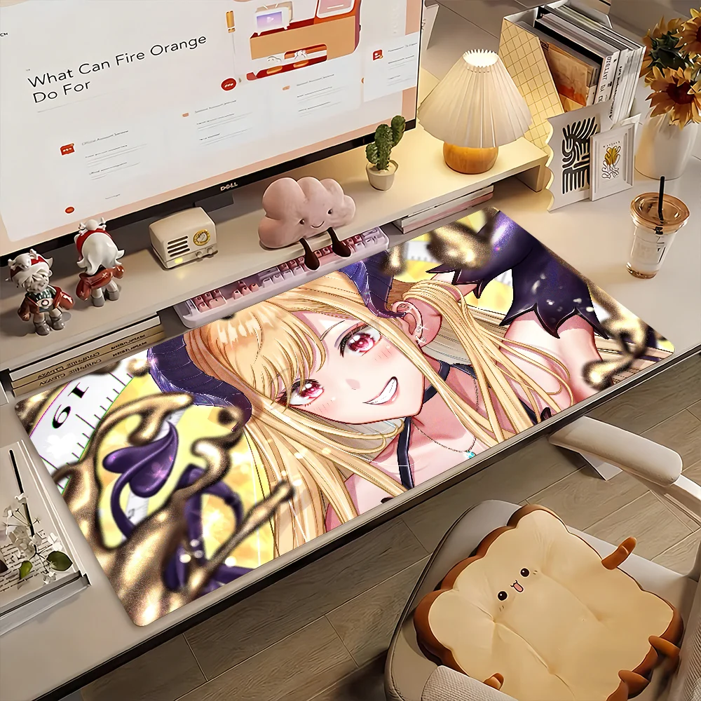 Cartoon M-Marine KitagawaS MousePad Non-slip Locking Edge DeskMat PC Laptop Accessories Rubber Office Keyboard Game 350x900x3mm