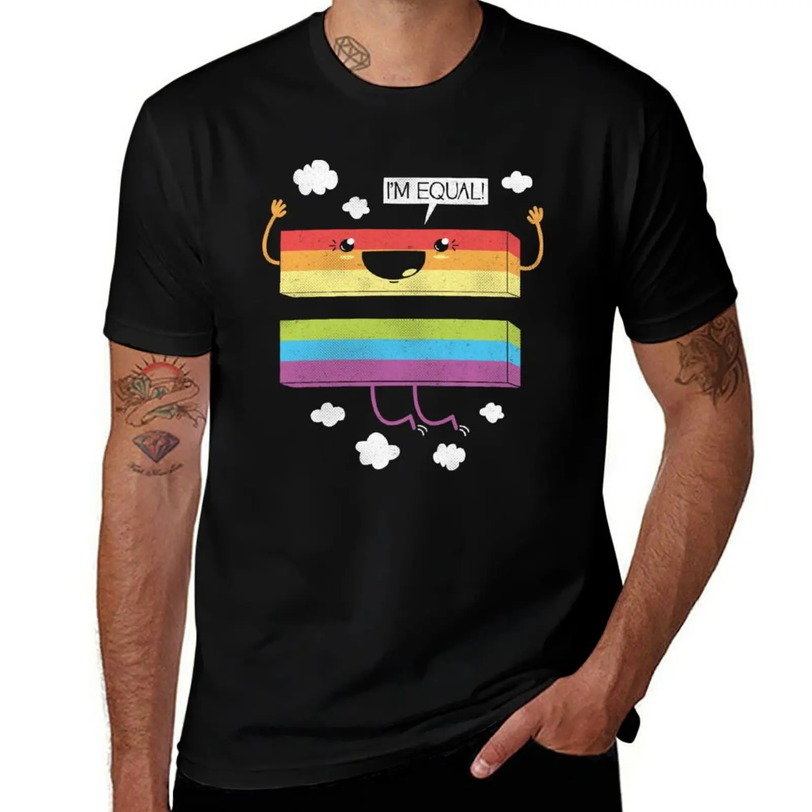 Equality T-Shirt t shirts for man cotton funny man t shirt heavy cotton T-Shirt