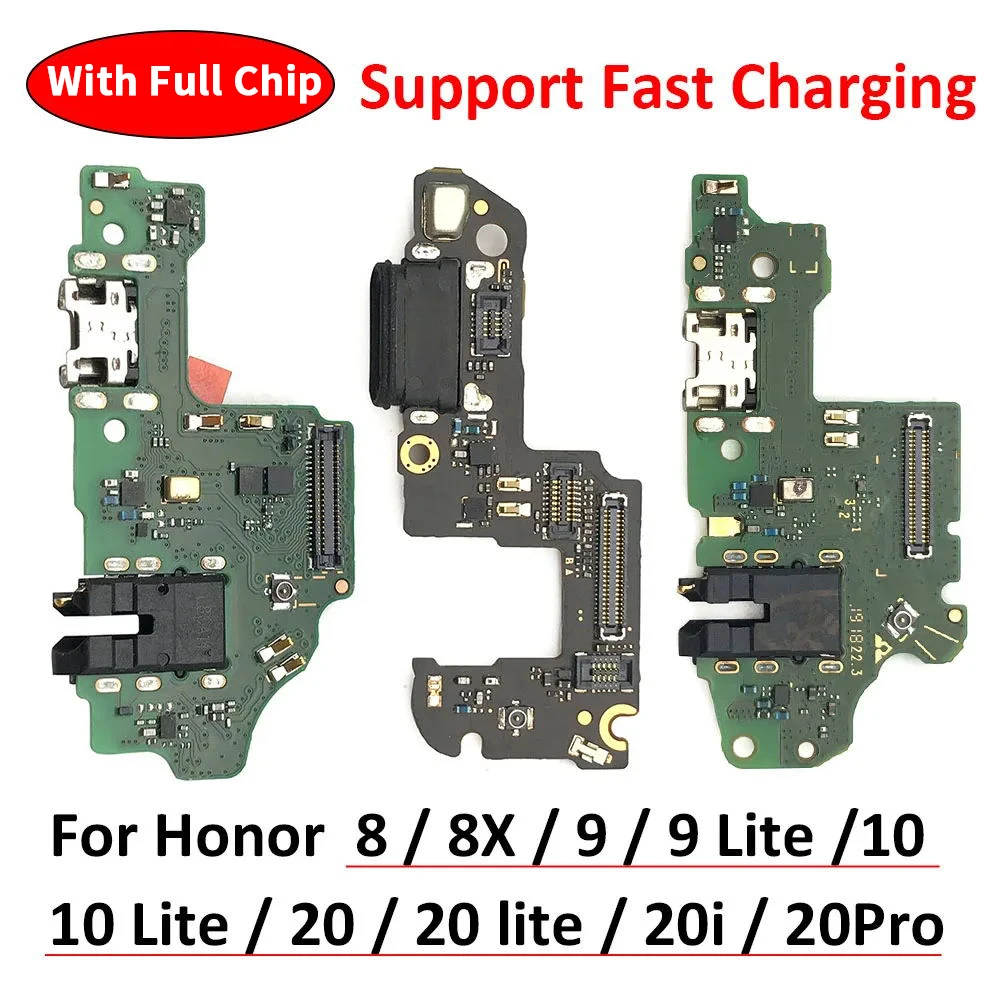 USB Port Charger Dock Plug Connector Charging Board FLex Cable For Huawei Honor 8 9 Lite 8X 10 20 Pro 20i 20 Lite