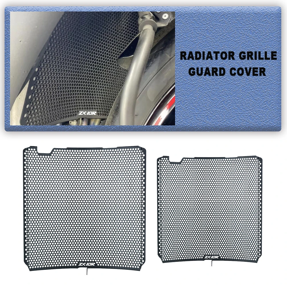 

Radiator Grille Guard Cover For Kawasaki NINJA ZX-10R ZX-10RR 2008 2009 2010 2011 2012 2013 2014 2015 2016 2017 2018 2019 2020