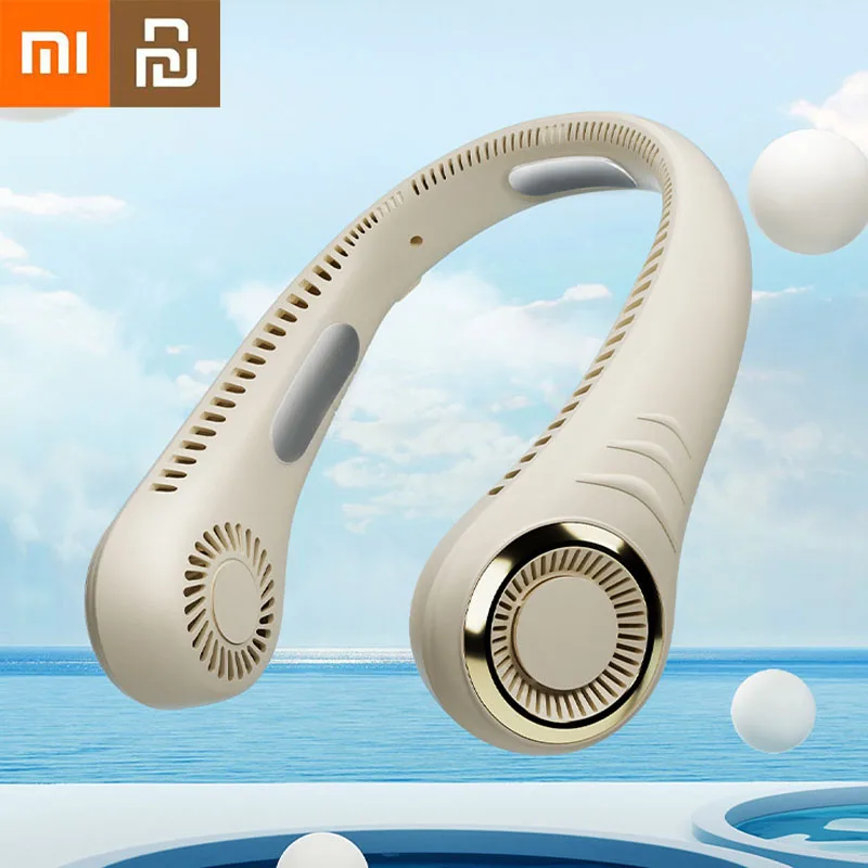 Xiaomi Youpin Hanging Neck Fan Electric Wireless Bladeless Summer Outdoor Sport Cooling Fan Mute Air Cooler Portable Neck Fan